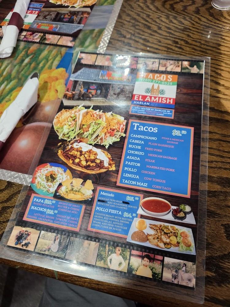 Tacos el Amish Menu image 3
