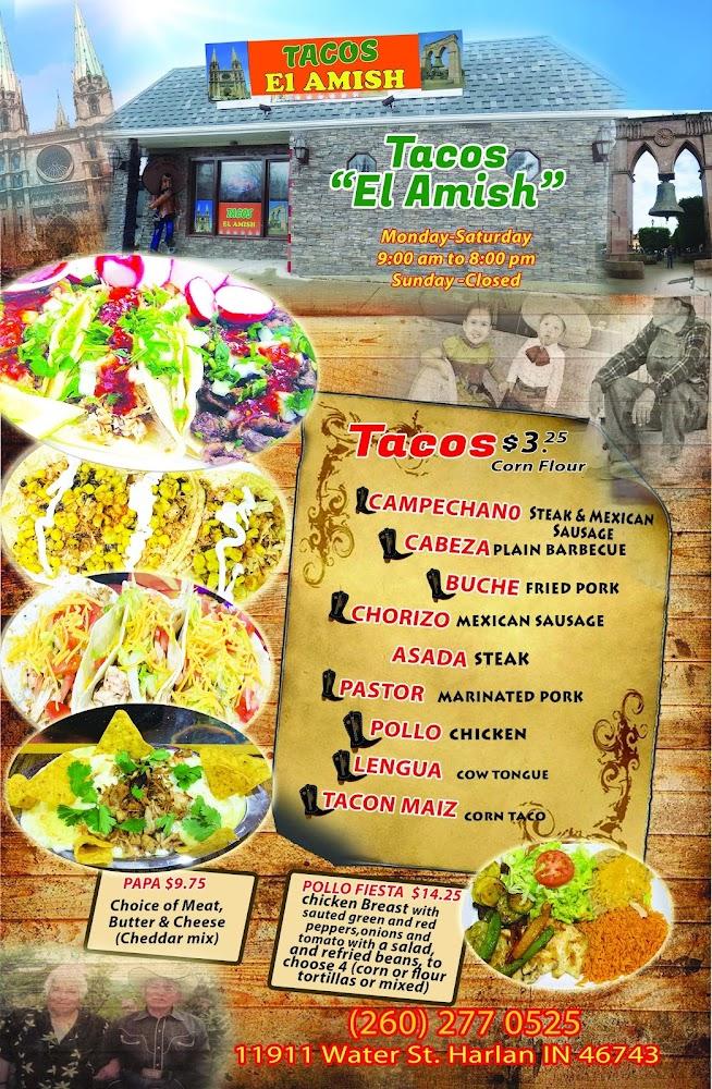 Tacos el Amish Menu image 4